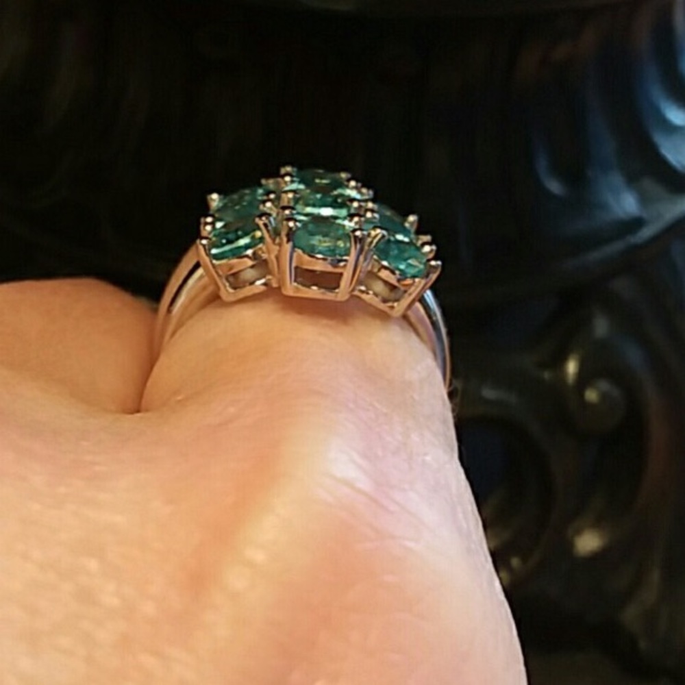 Blue gemstone ring - Picture 5 of 8